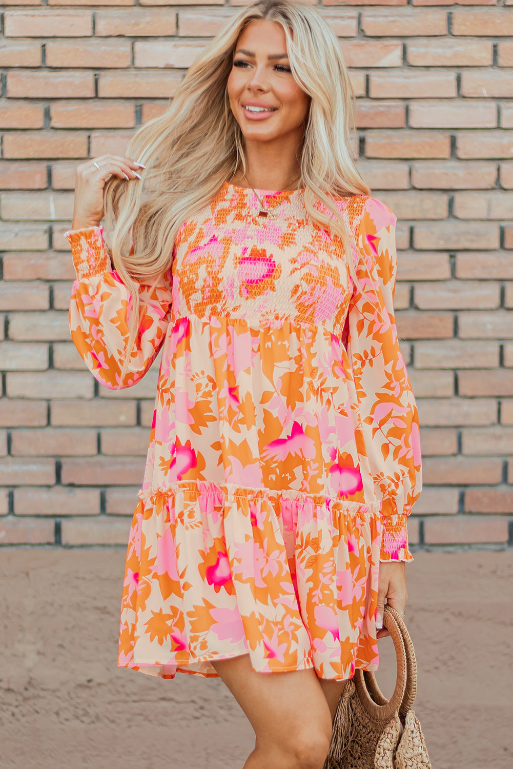 Jane Sleeve Ruffle Mini Dress