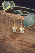 Beautiful Crystal Flower Earrings