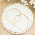 Beautiful Geometric Gold or Silver Hoop Earrings